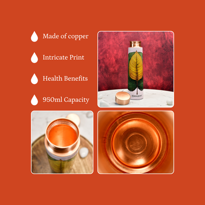 Mayii Ethereal Leaf Copper Bottle