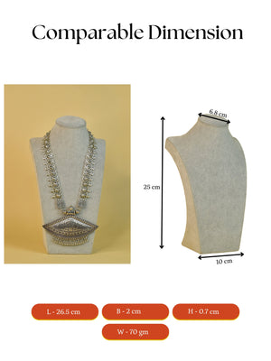 Mayii German Silver Necklace: Triangular Flower Design image 4
