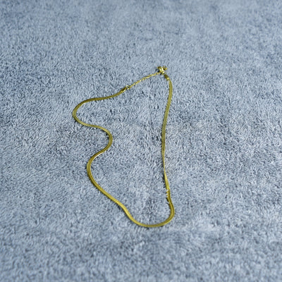MAYII - Gold Scale Chained Necklace Stainless Steel - One Size