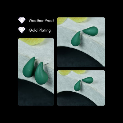 MAYII Green CCB Tera Drop Earrings -One Size image 4