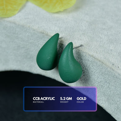 MAYII Green CCB Tera Drop Earrings -One Size image 3