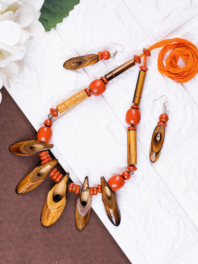 Mayii Handcrafted Bamboo Slice Necklace: Eco-Friendly Accessory