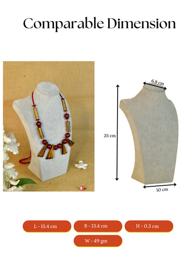 Mayii Handcrafted Bamboo Triangle Necklace: Eco-Friendly Design