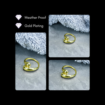 MAYII - Silver Teardrop Ends Ring Stainless Steel - One Size image 4