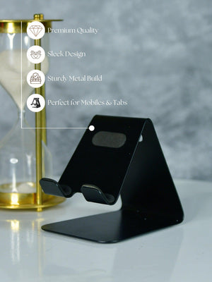 Mayii - Trendy Black Metal Phone Holder - Perfect Gift image 4