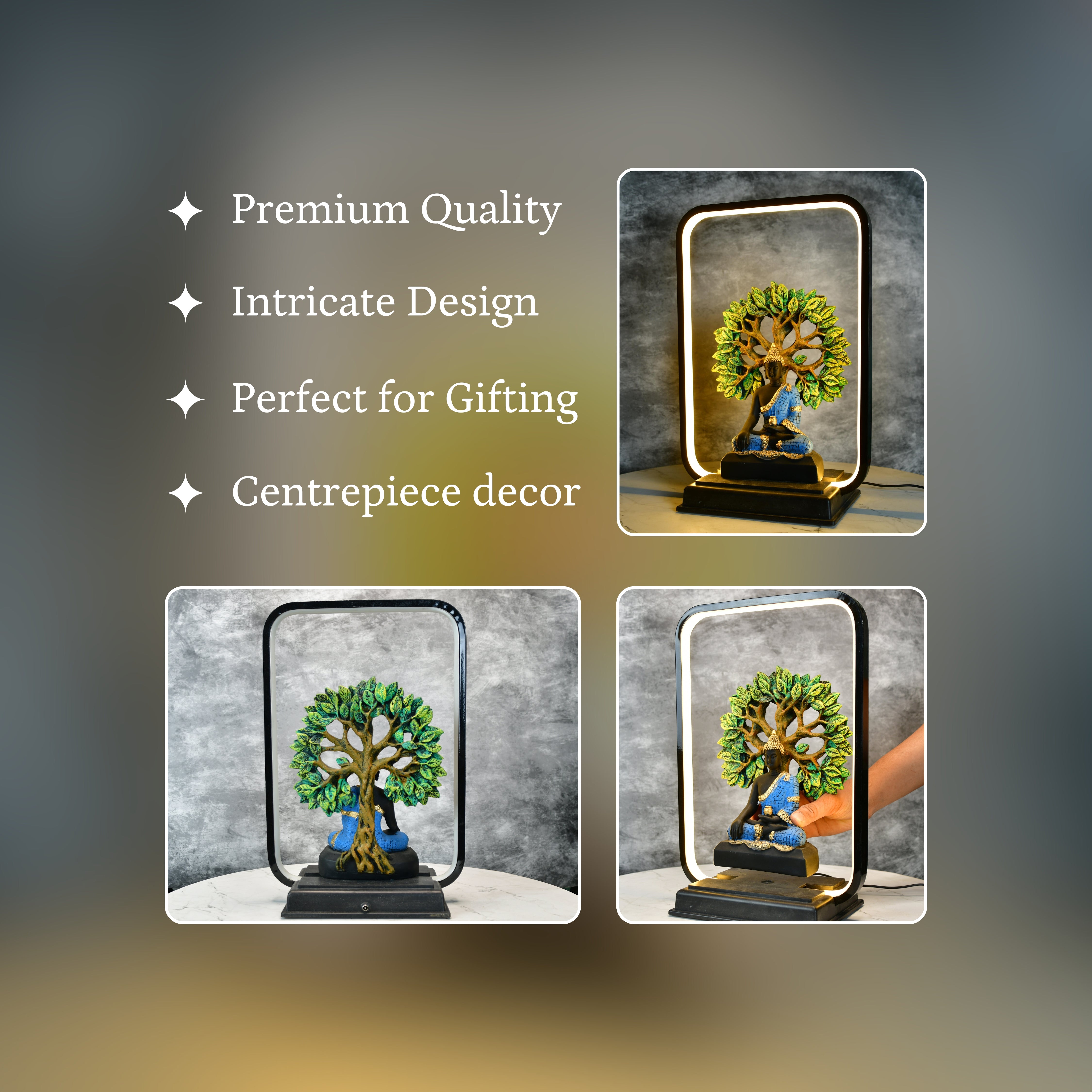 Mayii LED Buddha Bodhi Tree Figurine