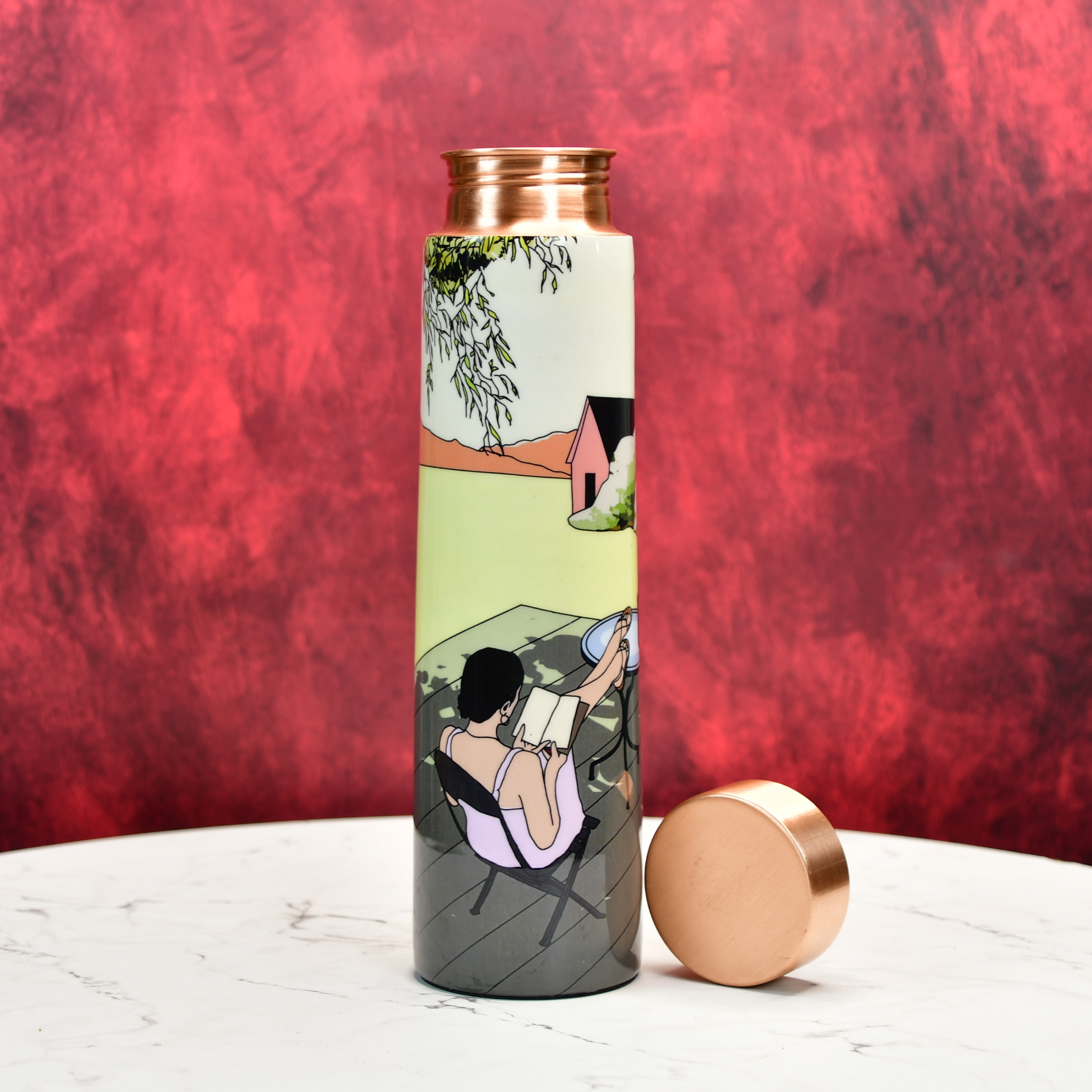 Mayii - Outdoor lawn-inspired stylish copper bottle