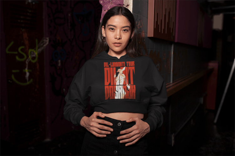 Mayii | Diljit Dosanjh Concert 2024 Women's Crop Hoodie | Punjabi Beats & Style Special Edition - Mayii