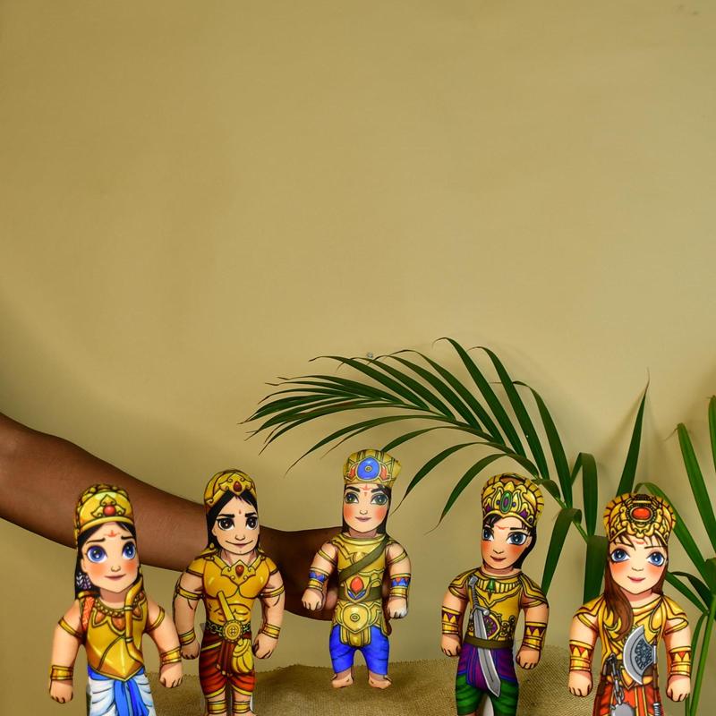 Mayii Stitched Cotton Panch Pandava
