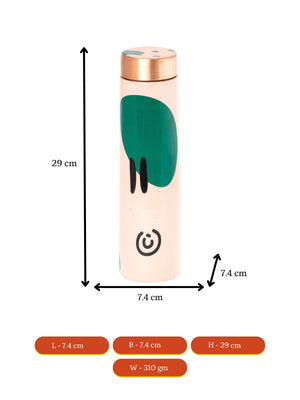 Mayii - Trendy copper bottle sporting abstract designs - Mayii