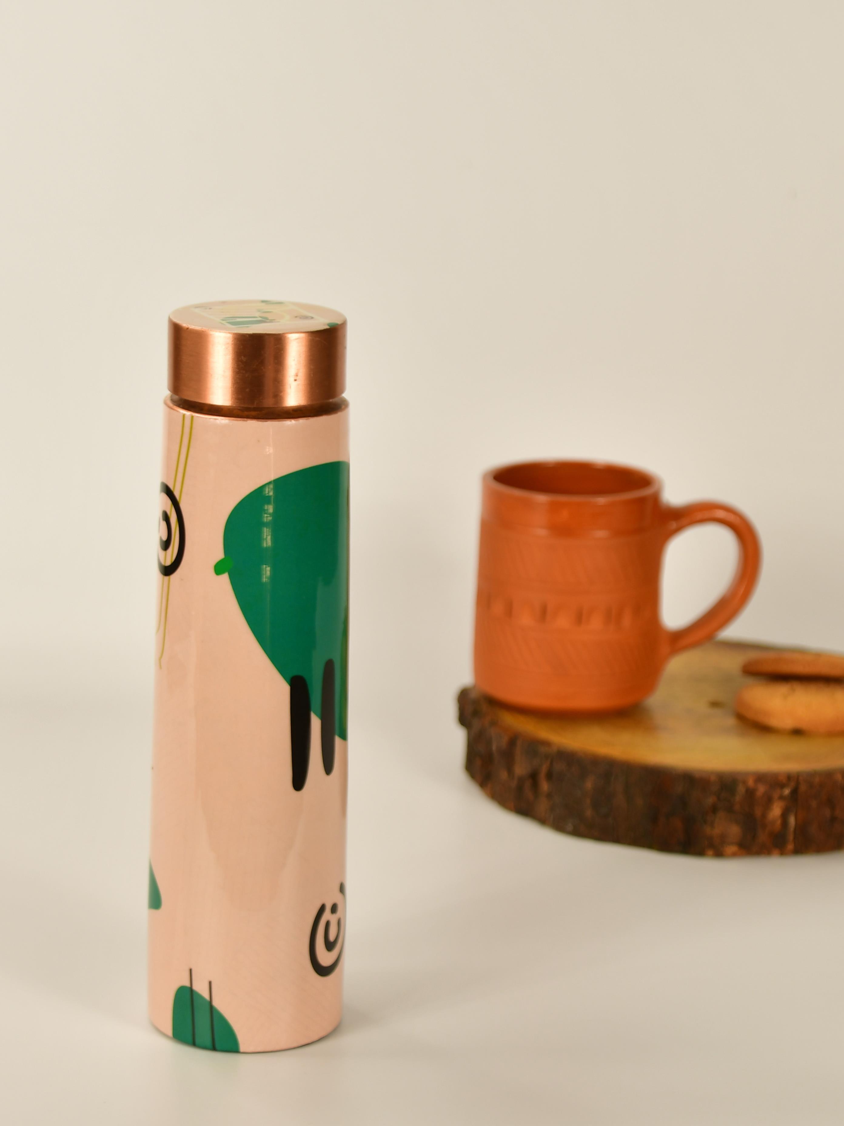 Mayii - Trendy copper bottle sporting abstract designs - Mayii