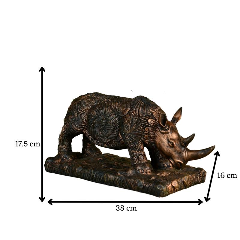 Mayii Resin Rhino Decor