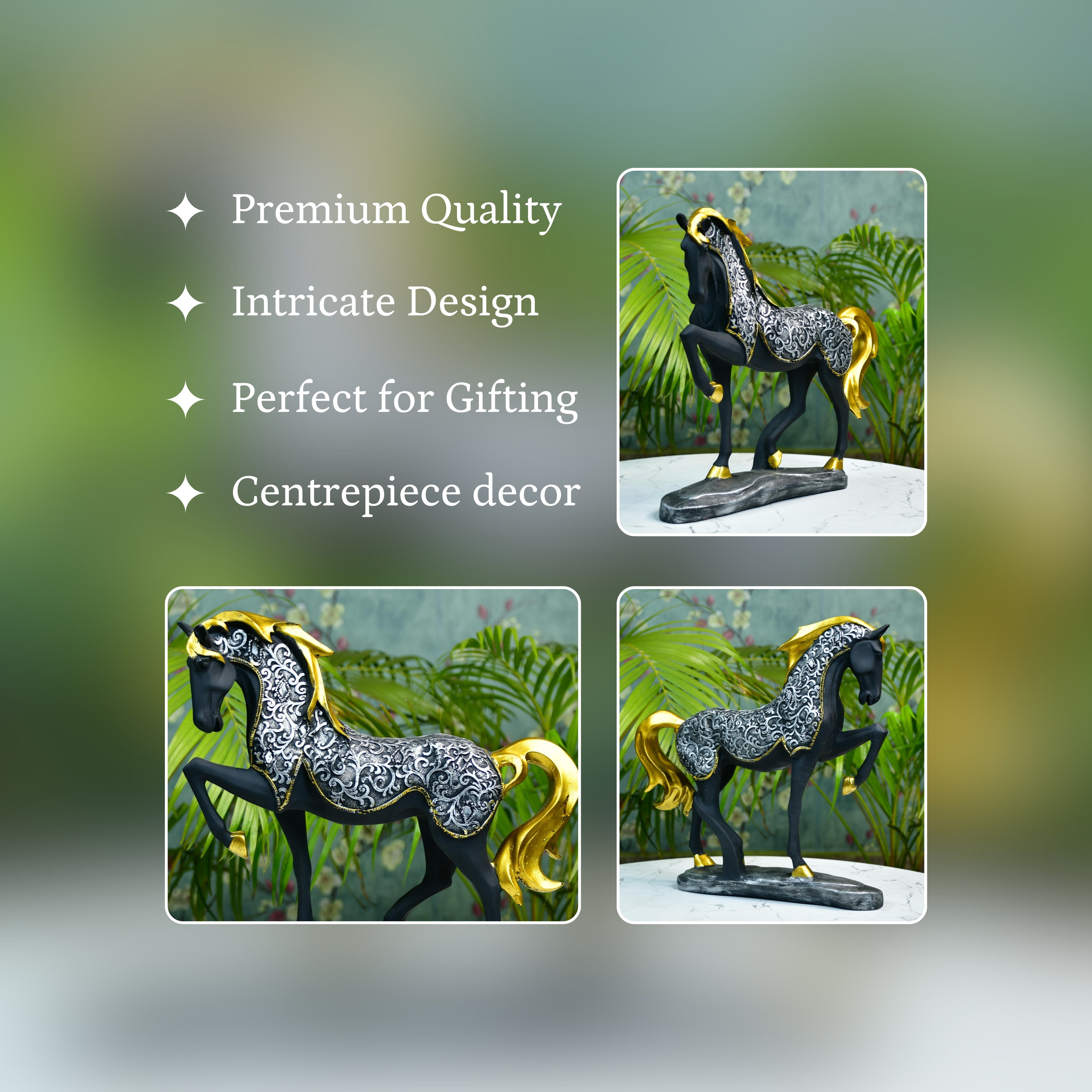 Mayii Resin Stallion Showpiece