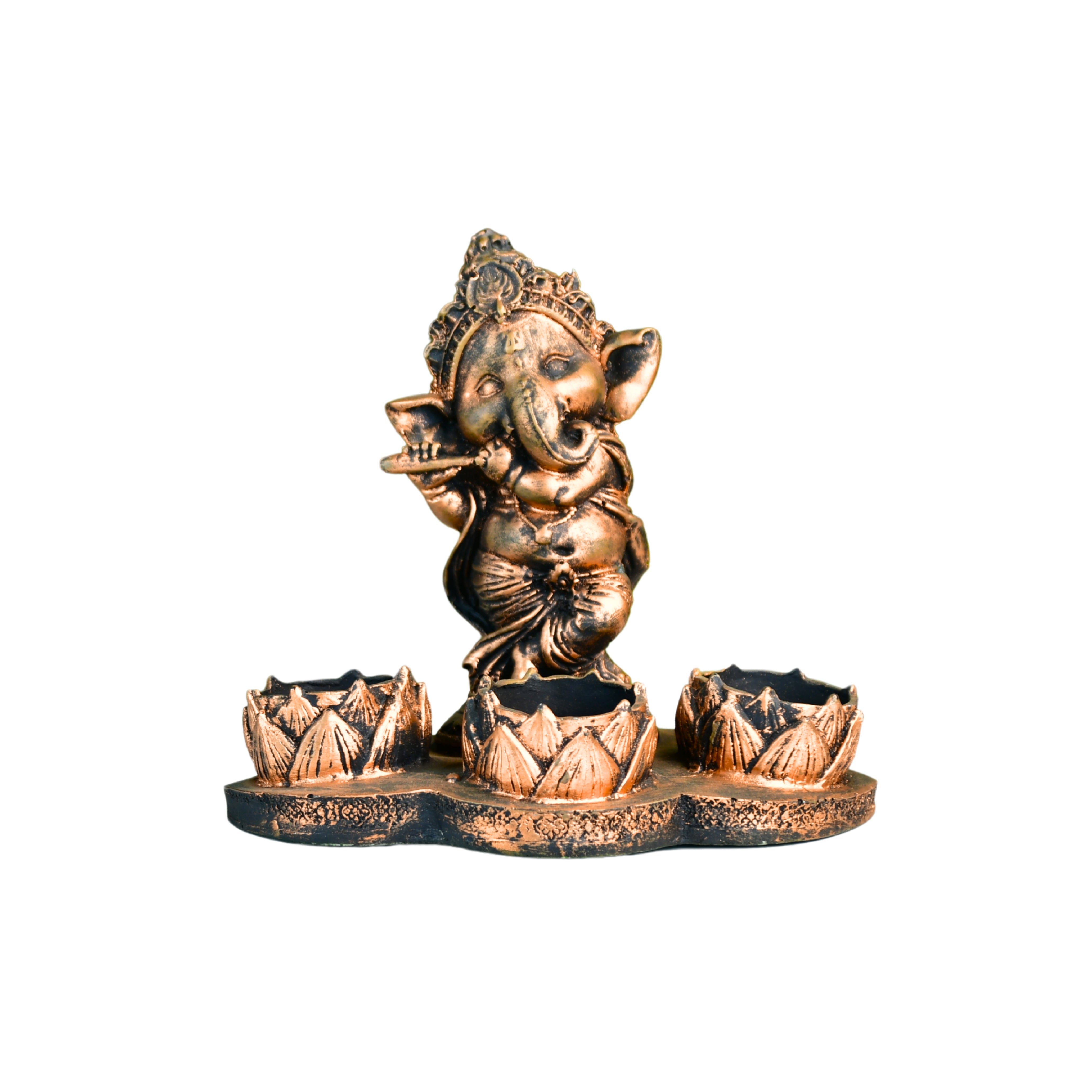 Ganesh Resin Candle Holder by Mayii - Artisan Home Decor & Showpiece