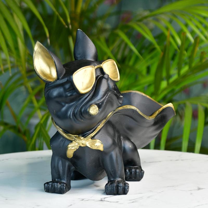 Mayii Resin Caped Dog Showpiece
