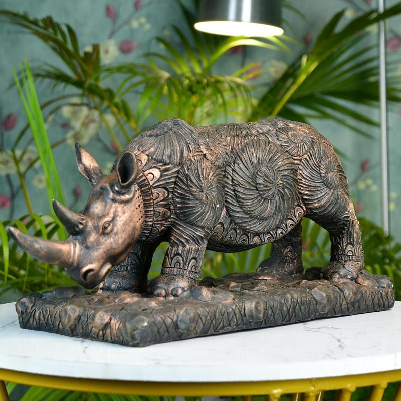 Mayii Resin Rhino Decor