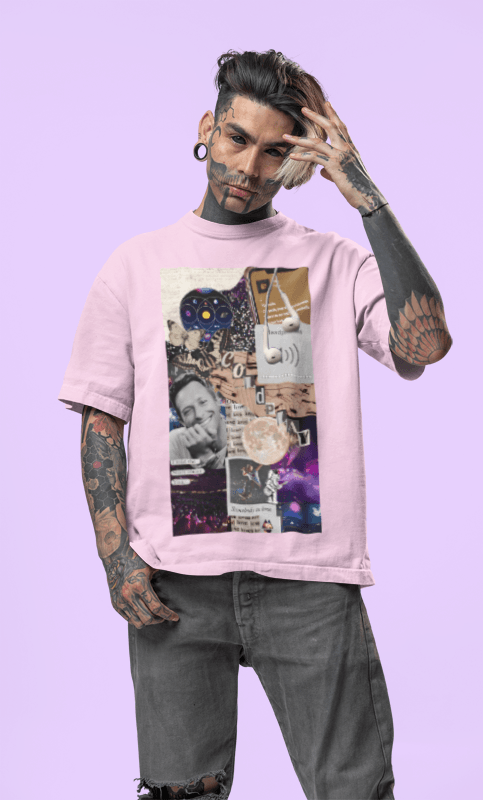 Mayii | Coldplay India Concert 2025 Special Edition Oversized Pink T-Shirt | Concert Ready - Mayii
