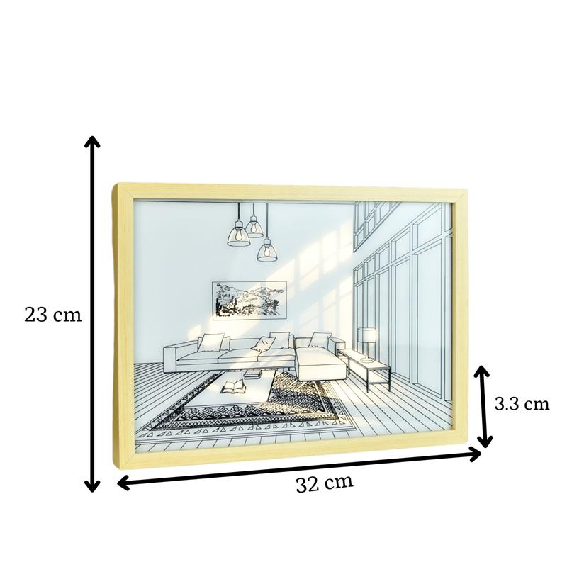 Mayii Illuminated Landscape Sofa Frame – LED Decor Photo Frame for Stylish Home Interiors and Gifts