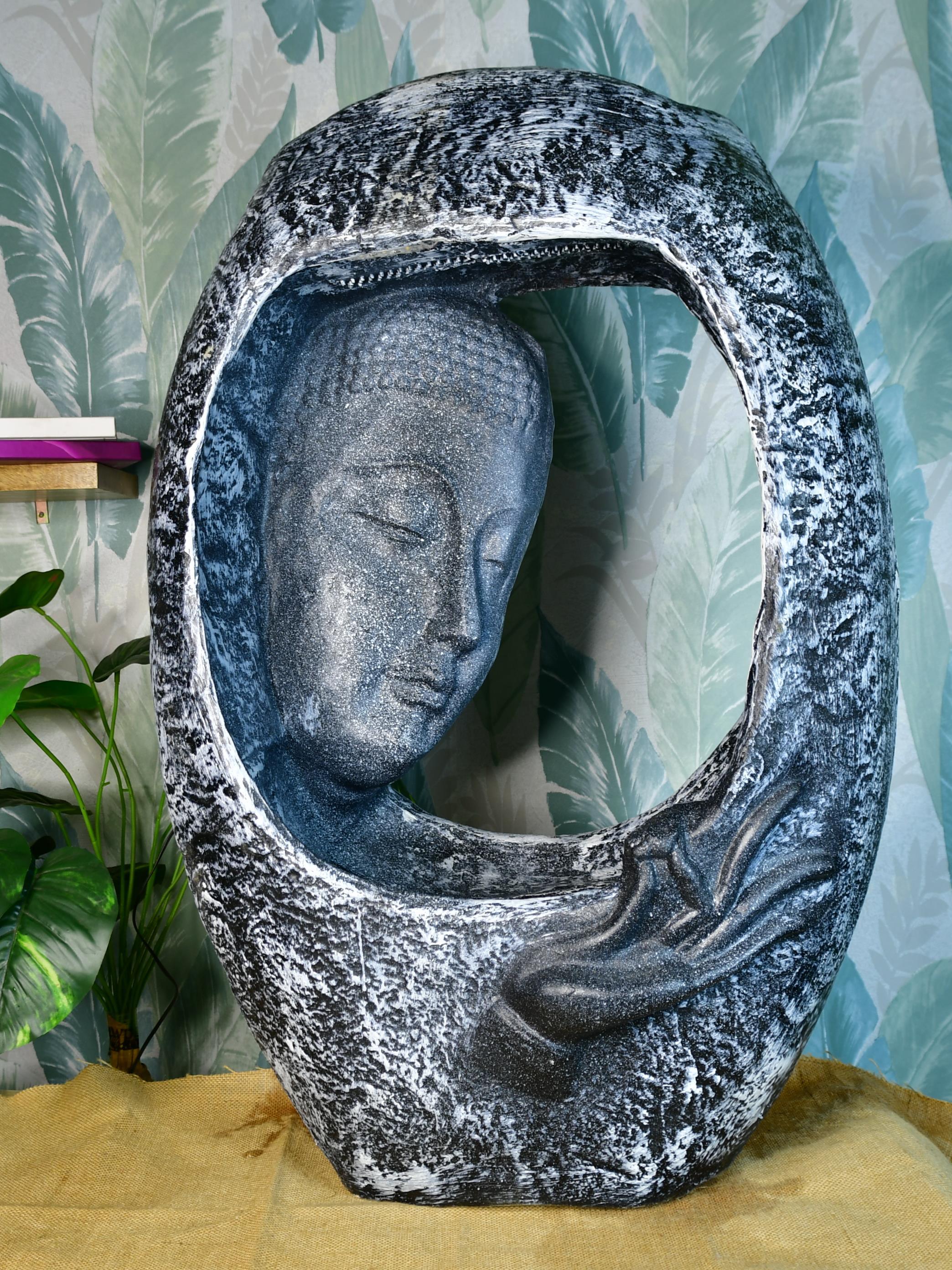 Mayii Half-Face Cave Structure Water Fountain – Unique Waterfall Feature for Trendy Home Decor & Gifts - Mayii