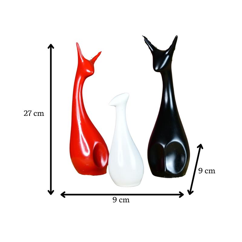 Mayii Resin Cat Trio