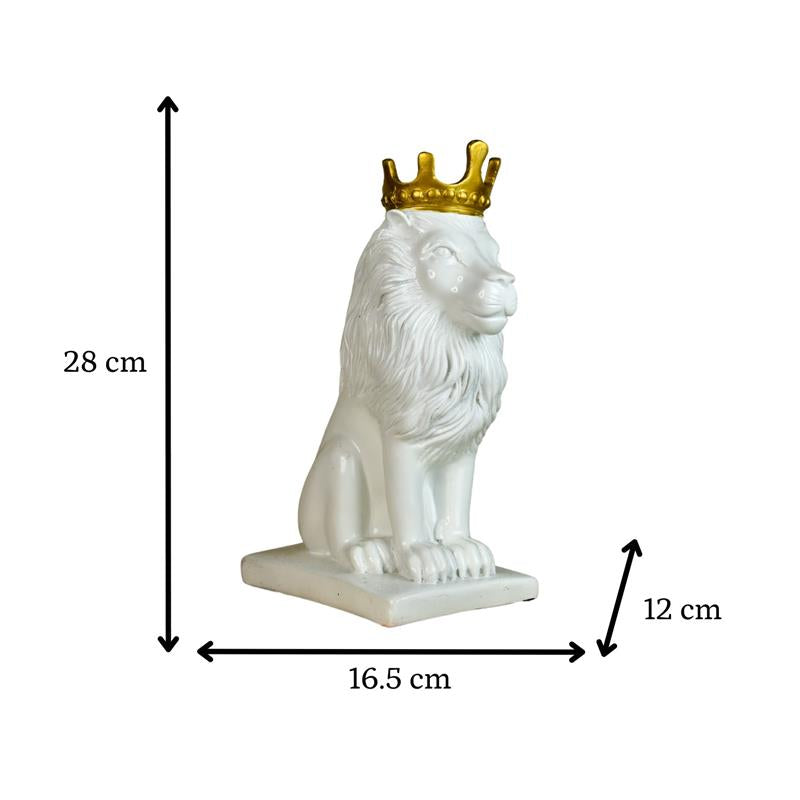 Mayii White Lion Showpiece