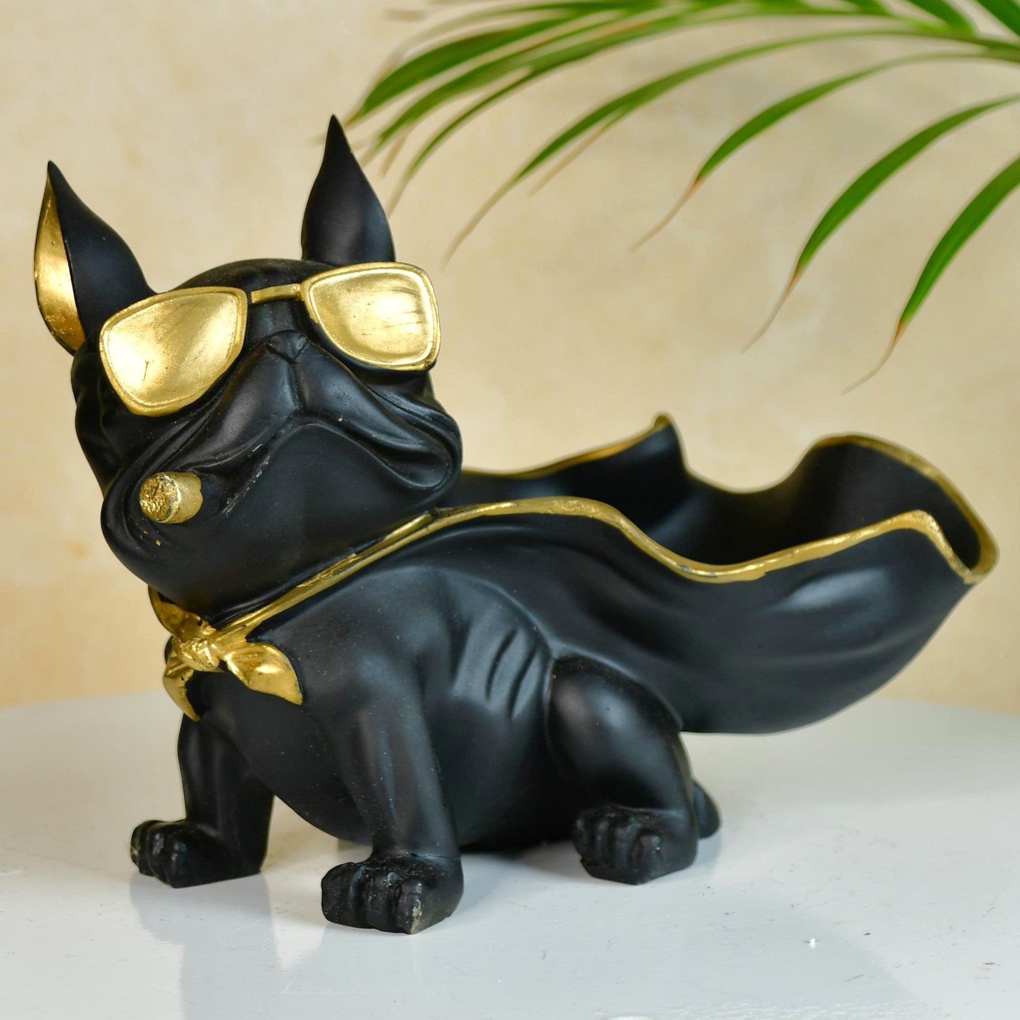 Mayii Resin Caped Dog Showpiece
