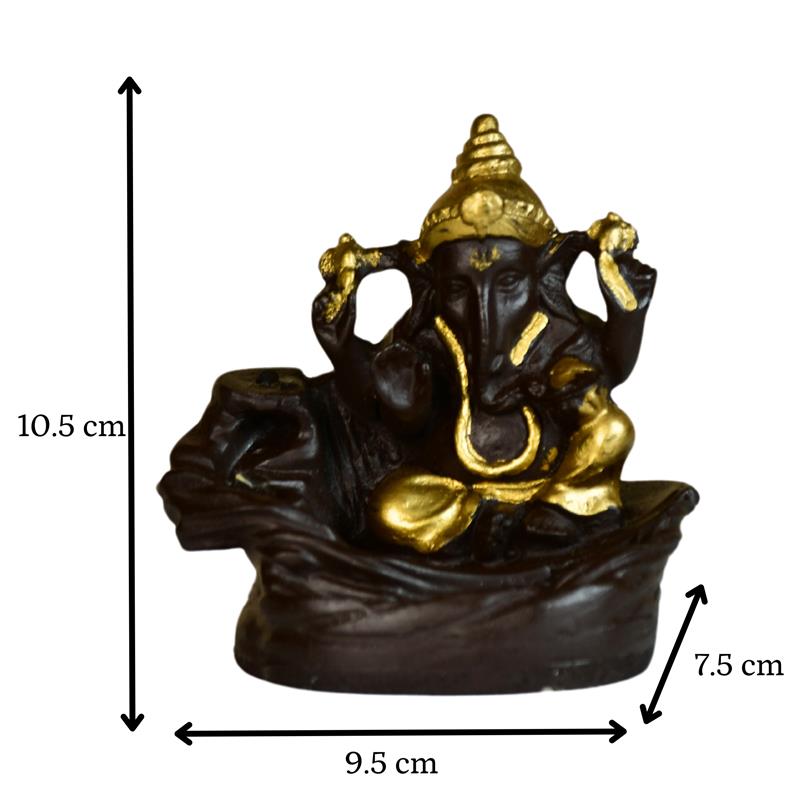 Golden Ganesh Smoke Fountain Tabletop Decor - MAYII - Mayii