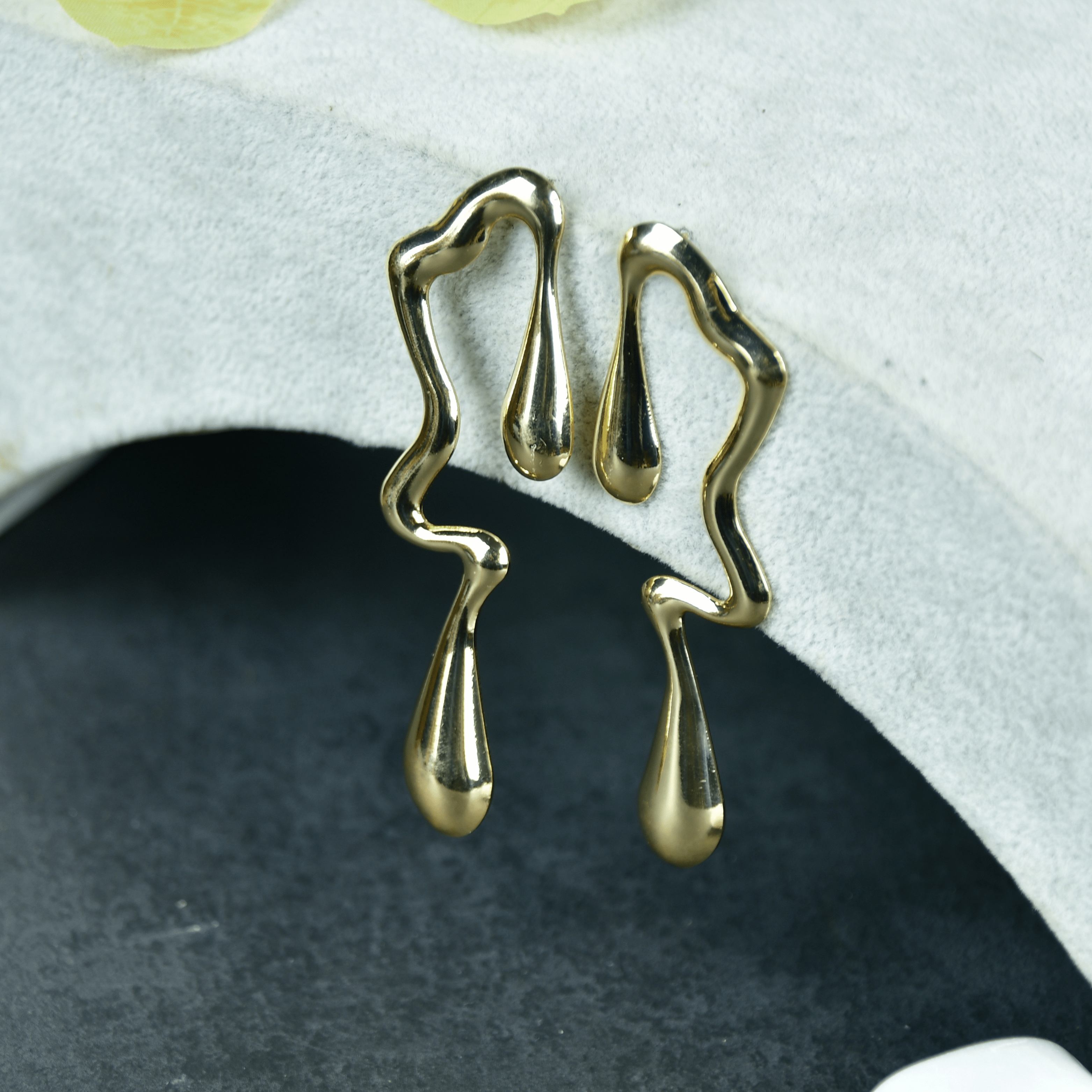MAYII Abstract Gold Stainless Steel Earrings - One Size - Mayii - Mayii