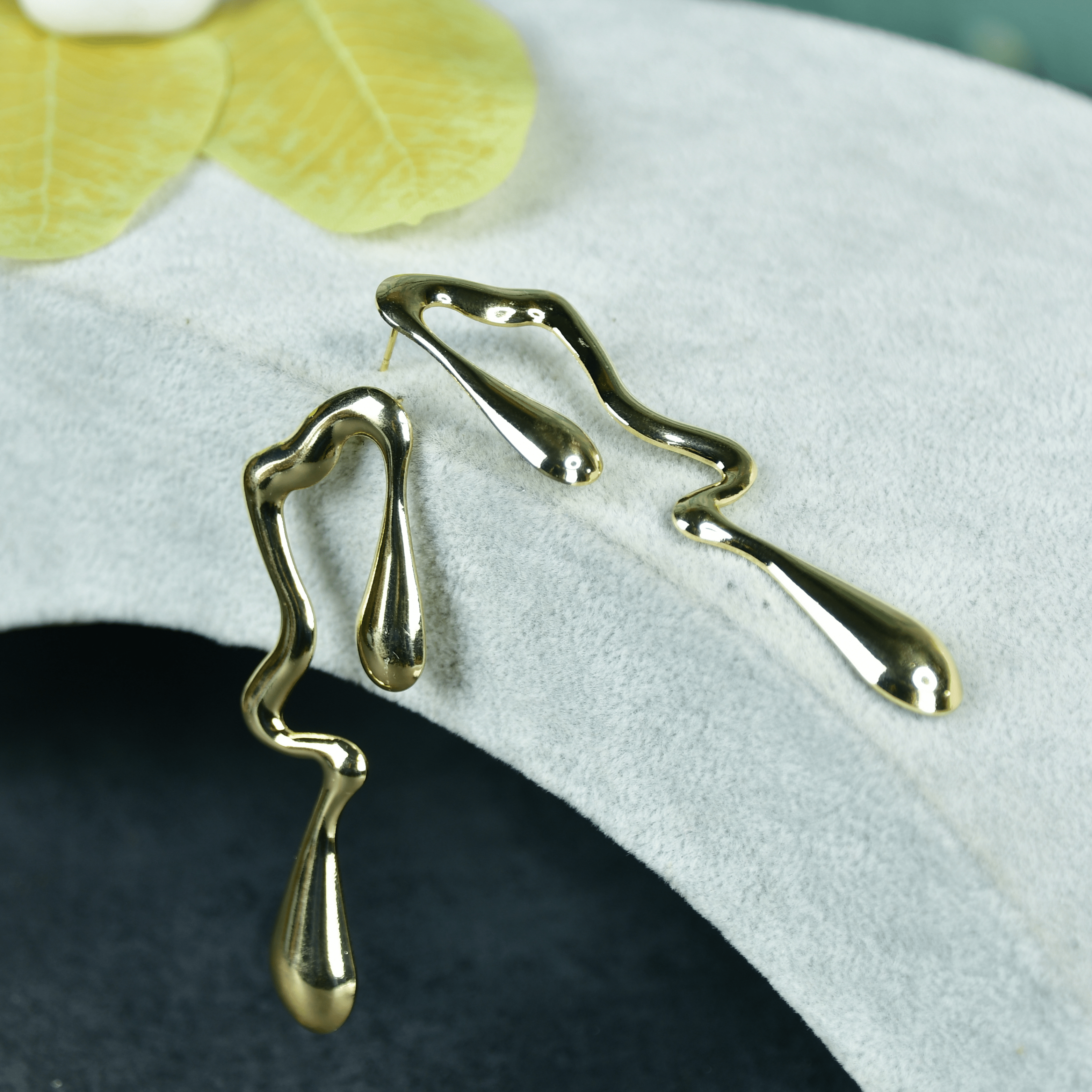 MAYII Abstract Gold Stainless Steel Earrings - One Size - Mayii - Mayii