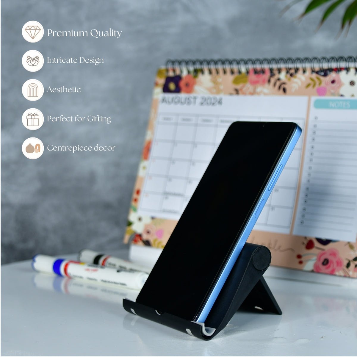 Mayii - Adjustable Black Tablet Stand | Trendy Desk Accessory - MAYII - Mayii