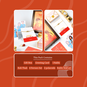 Mayii Exquisite BRO Rakhi Pack of 1 with Roli Chawal and Greeting card combo for Raksha Bandhan and Gifting - Mayii - Mayii