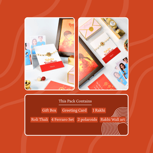 Mayii Exquisite Pearl Rakhi Pack of 1 with Roli Chawal and Greeting card combo for Raksha Bandhan and Gifting - Mayii - Mayii