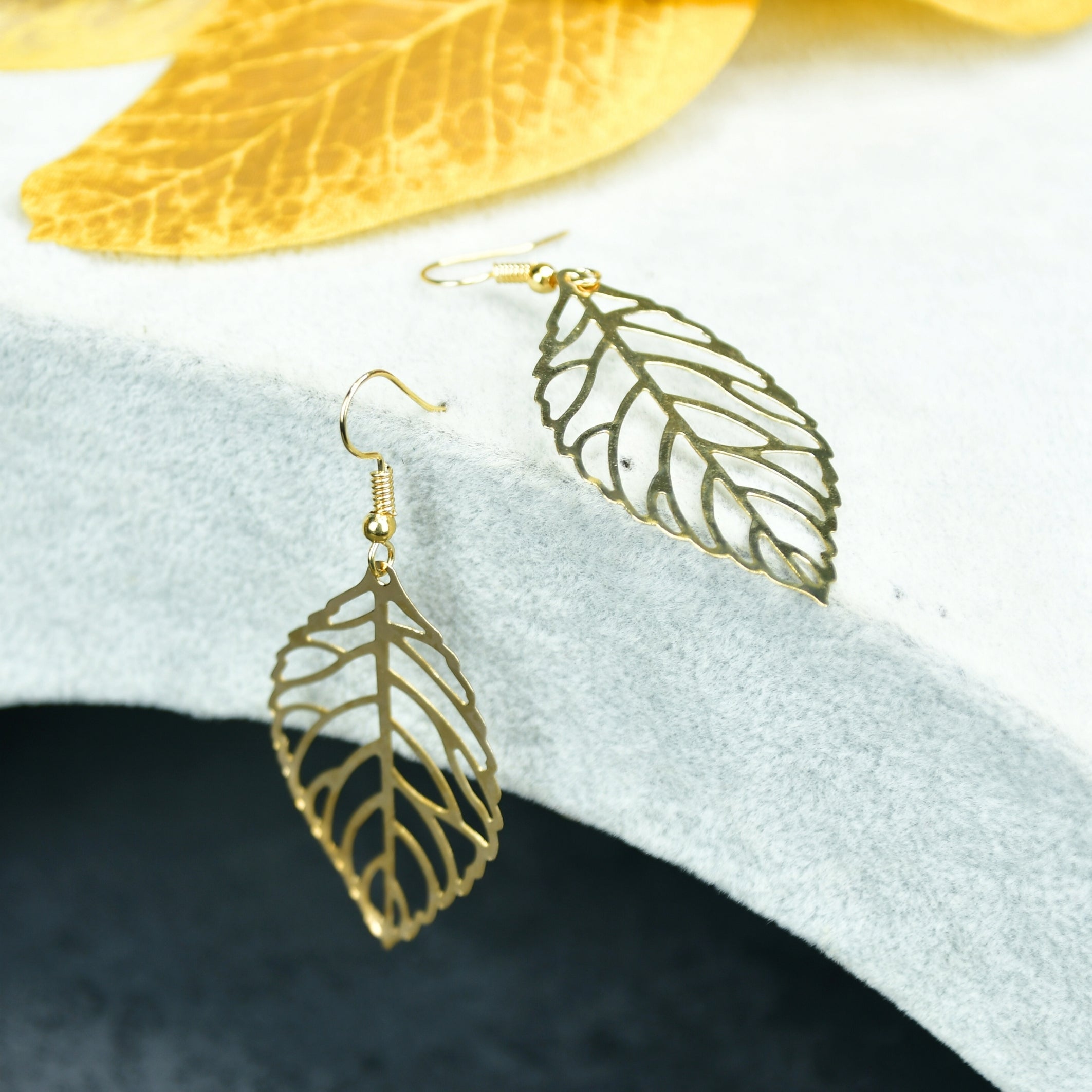 MAYII Floral Net Gold Stainless Steel Earrings - One Size - Mayii - Mayii