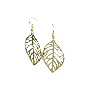 MAYII Floral Net Gold Stainless Steel Earrings - One Size - Mayii - Mayii