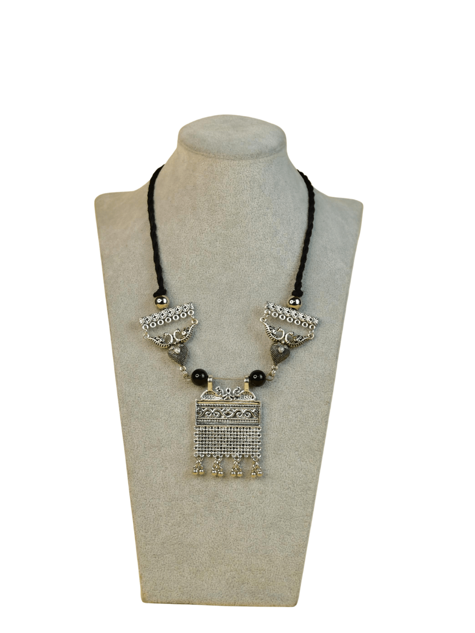 Mayii German Silver Choker: Handcrafted Peacock Design - Mayii - Mayii