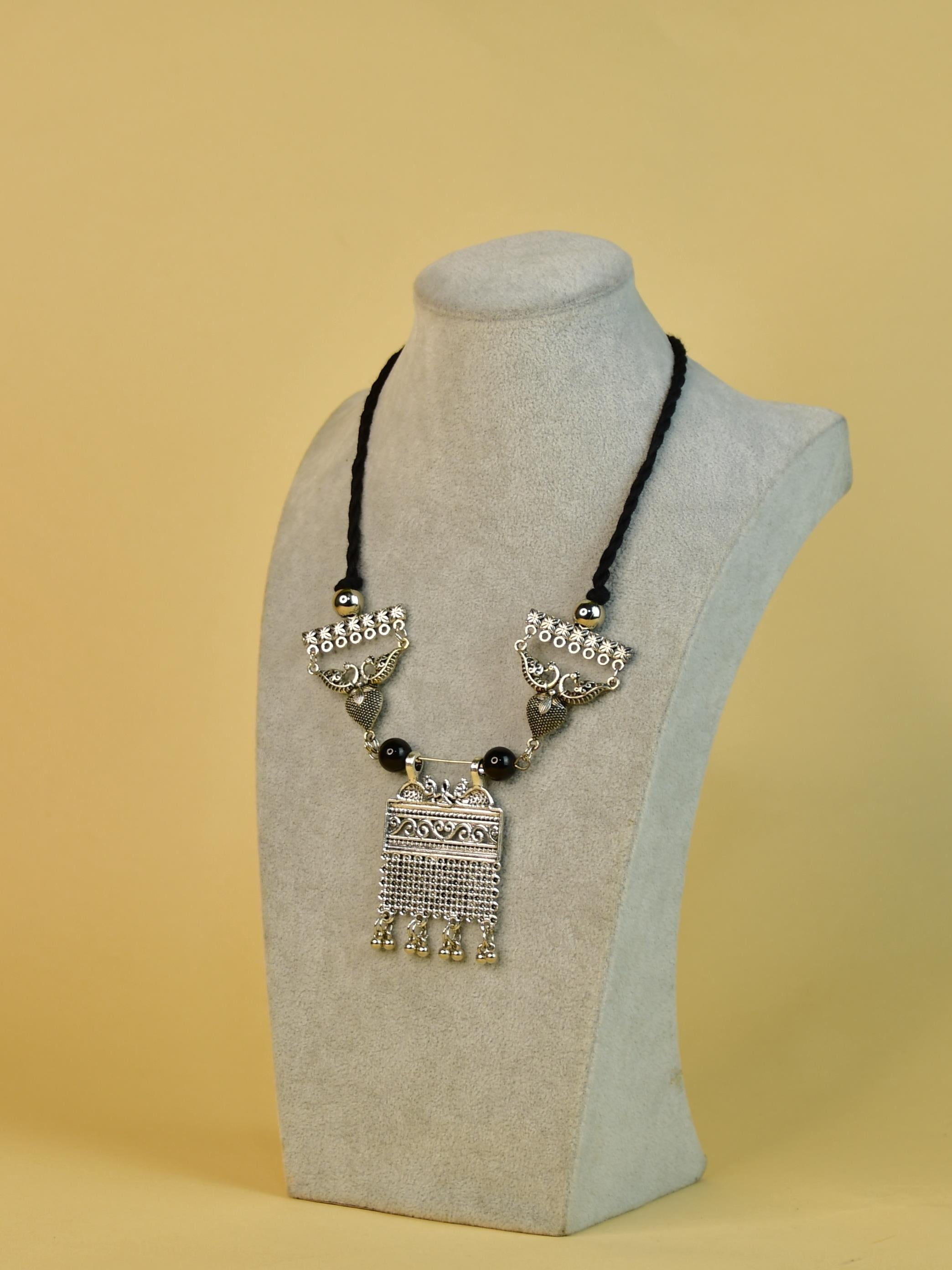 Mayii German Silver Choker: Handcrafted Peacock Design - Mayii - Mayii