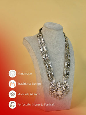 Mayii German Silver Necklace: Handcrafted God & Peacock Design - Mayii - Mayii