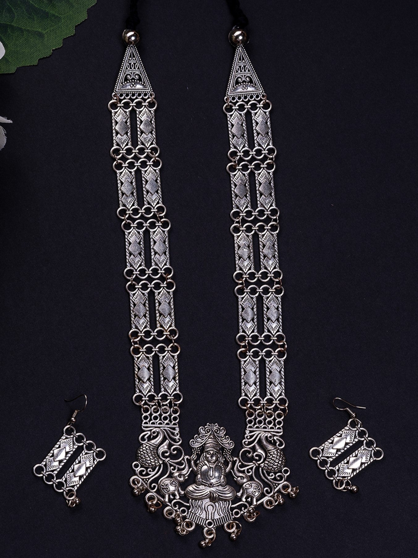 Mayii German Silver Necklace: Handcrafted God & Peacock Design - Mayii - Mayii