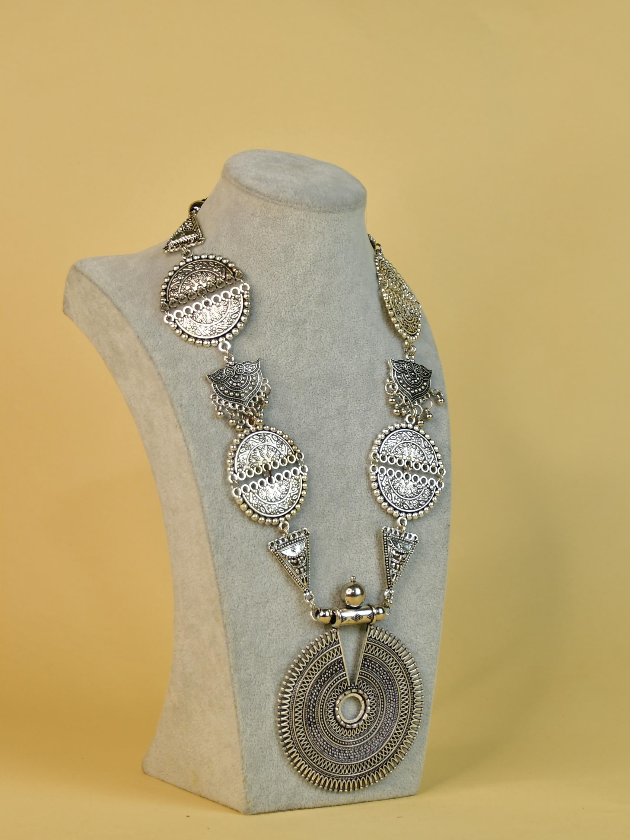 Mayii German Silver Necklace: Handcrafted Mandala Design - Mayii - Mayii