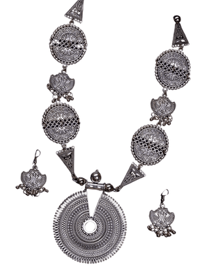 Mayii German Silver Necklace: Handcrafted Mandala Design - Mayii - Mayii