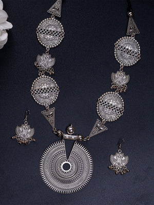 Mayii German Silver Necklace: Handcrafted Mandala Design - Mayii - Mayii