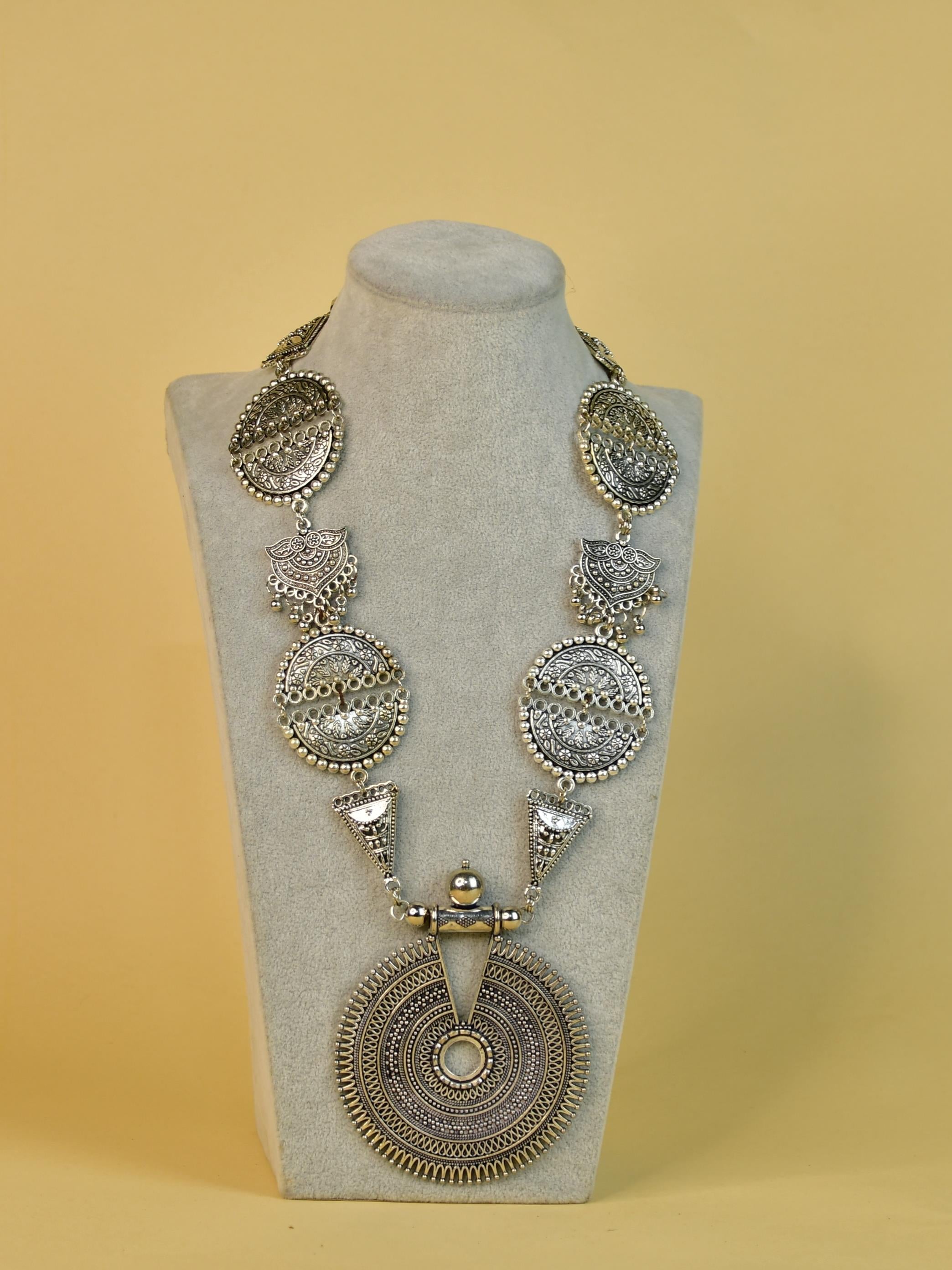 Mayii German Silver Necklace: Handcrafted Mandala Design - Mayii - Mayii