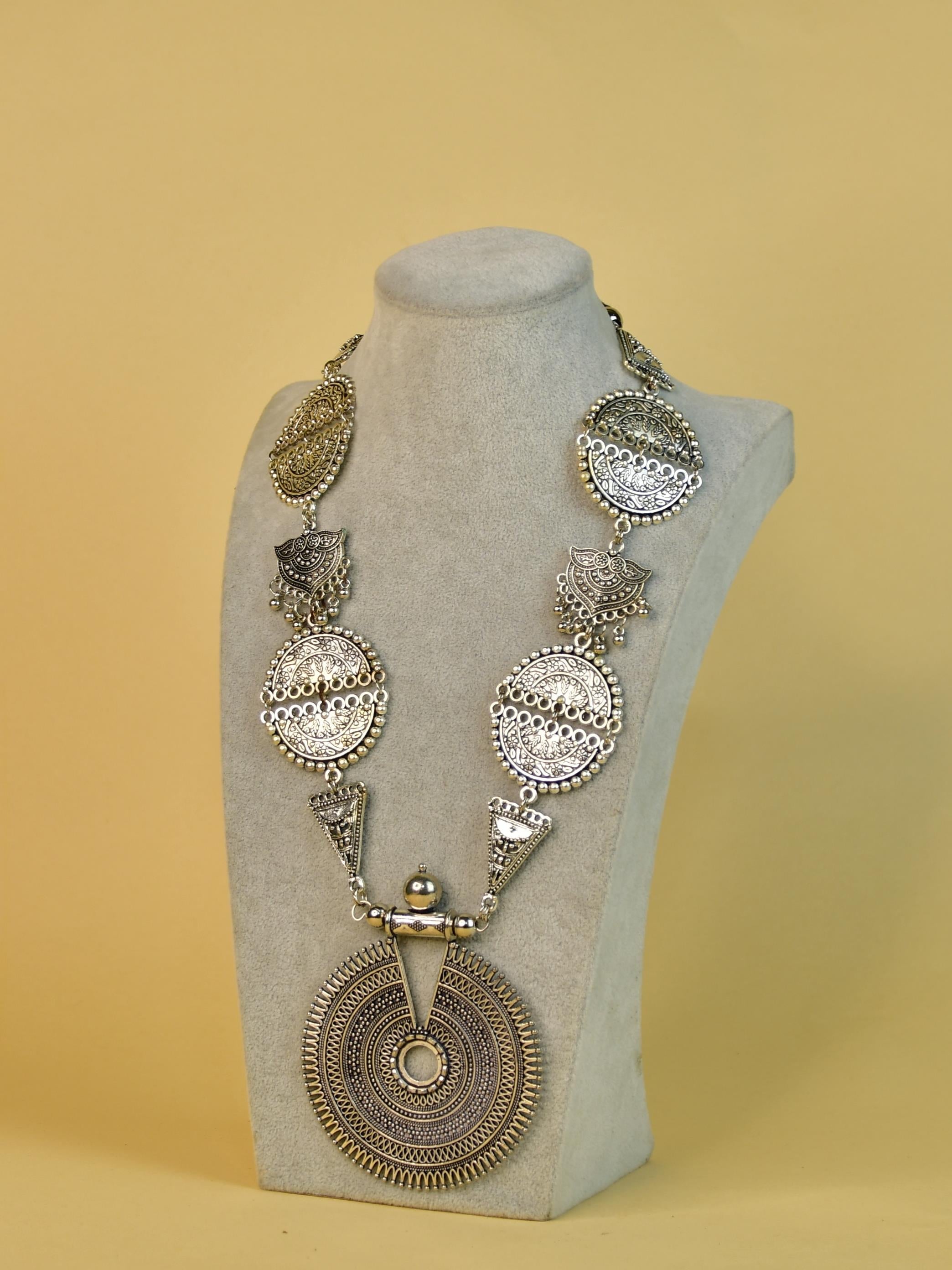 Mayii German Silver Necklace: Handcrafted Mandala Design - Mayii - Mayii