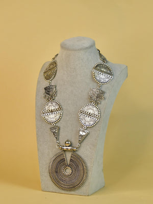 Mayii German Silver Necklace: Handcrafted Mandala Design - Mayii - Mayii