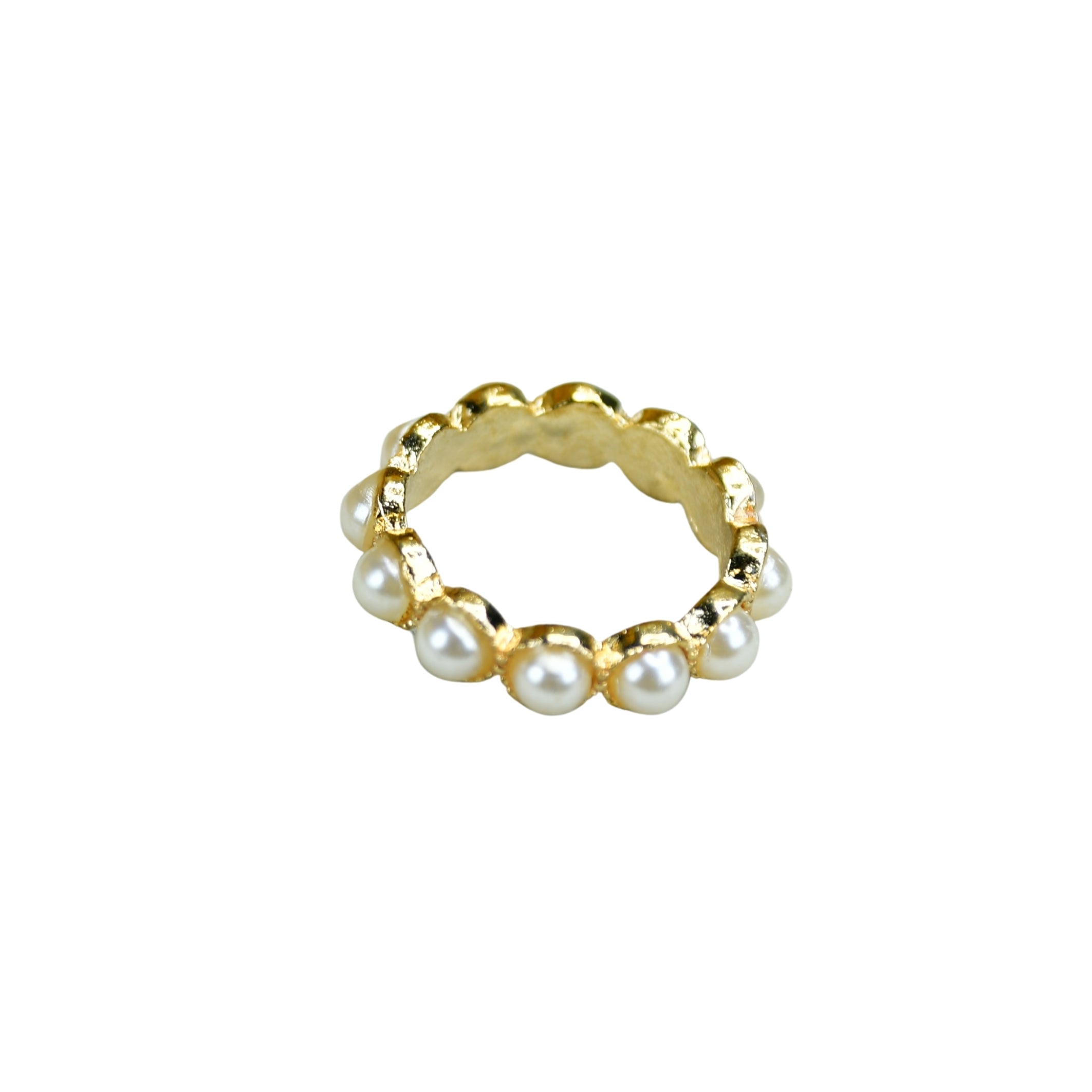 MAYII - Gold Bead Ring Stainless Steel - One Size - Mayii - Mayii