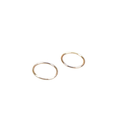 MAYII - Gold Circle Ring Set Stainless Steel - One Size image 4