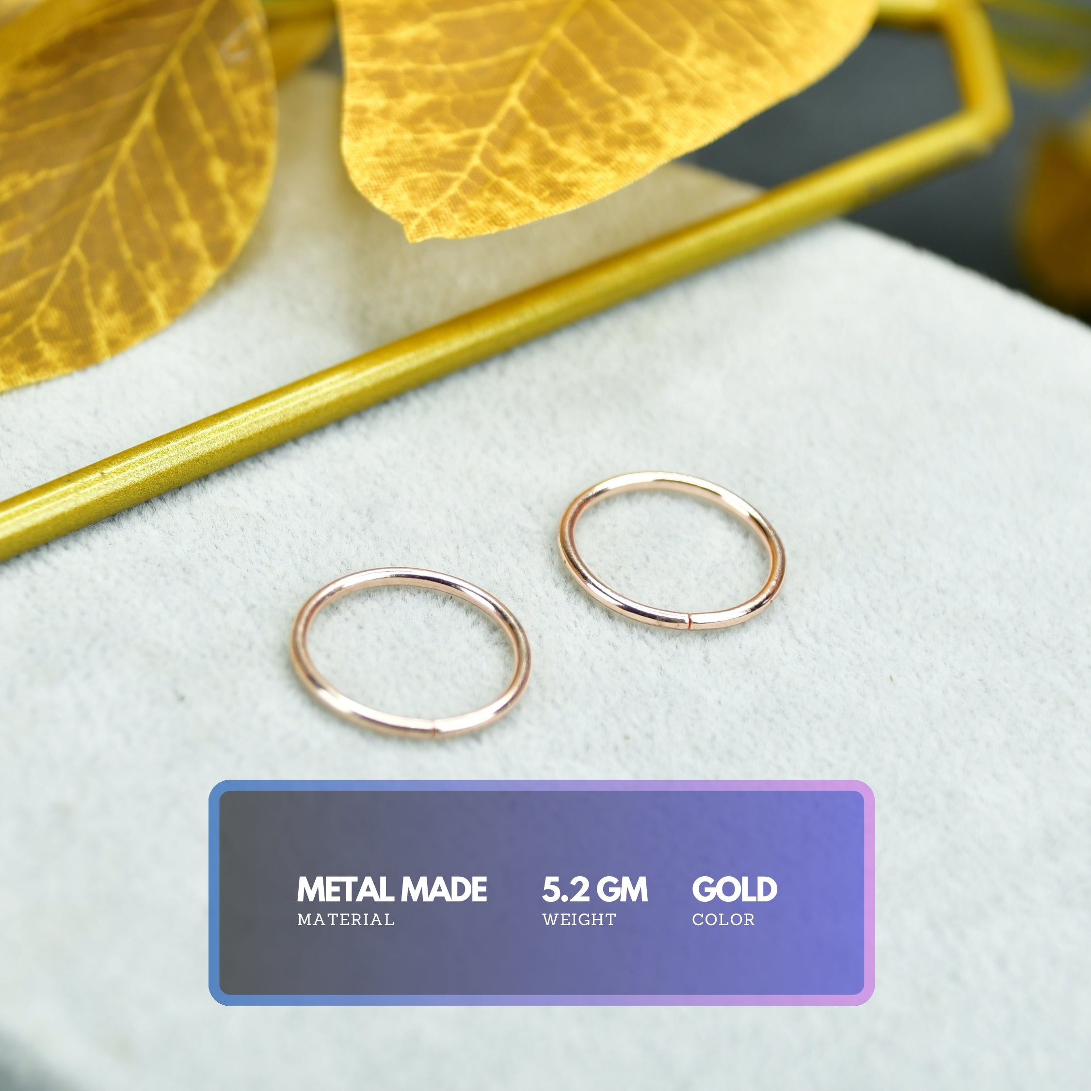 MAYII - Gold Circle Ring Set Stainless Steel - One Size - Mayii - Mayii