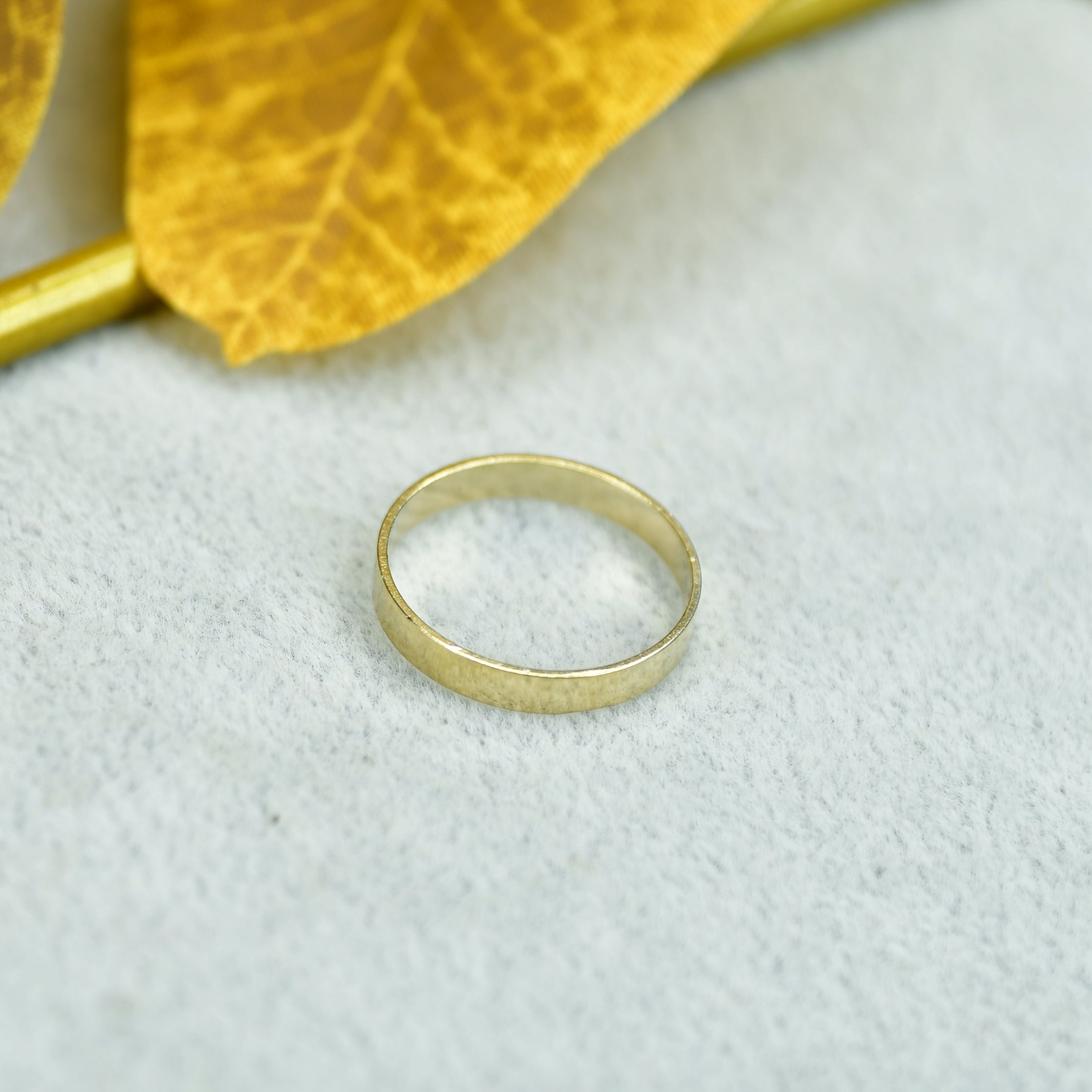 MAYII - Gold Flat Round Ring Stainless Steel - One Size - Mayii - Mayii