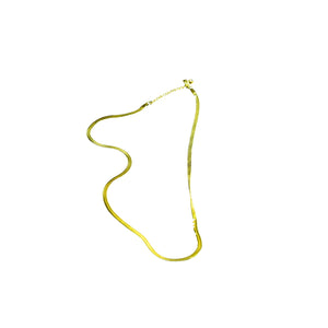 MAYII - Gold Scale Chained Necklace Stainless Steel - One Size - Mayii - Mayii