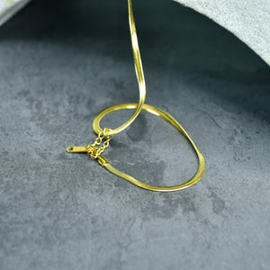 MAYII - Gold Scale Chained Necklace Stainless Steel - One Size - Mayii - Mayii